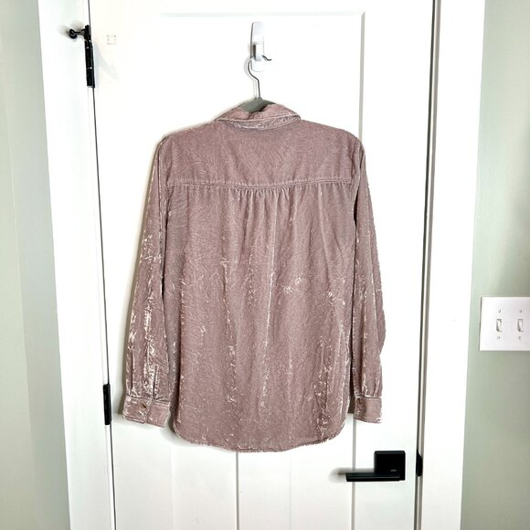 Pilcro Mauve Button Down Shirt - Picture 5 of 5